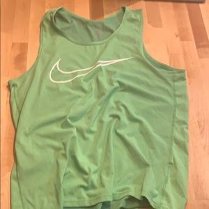 Nike Dri Fit green workout tank